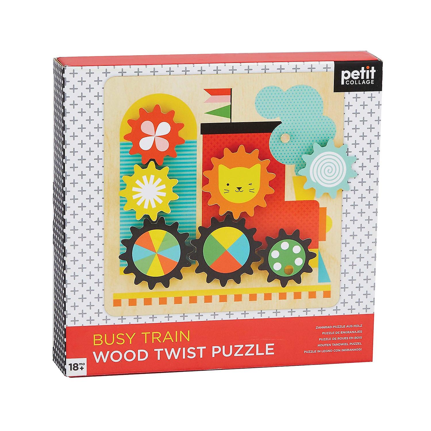 Wooden Twist Puzzle - Busy Train