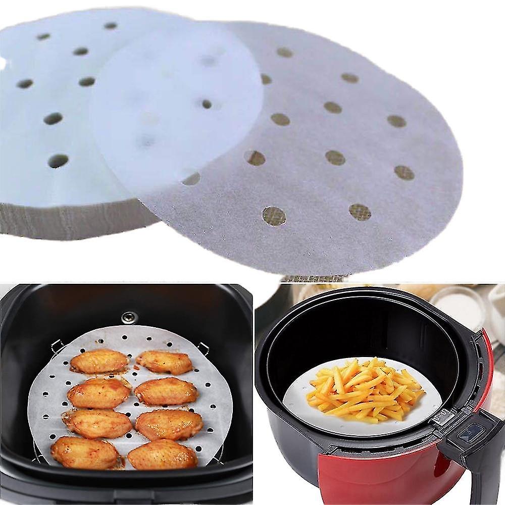100pcs Baking Paper Greaseproof Paper Non Stick Steamer Paper Air Fryer Pad Paper