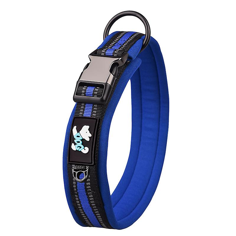 Collar Dog Soft Padded Adjustable Reflective Puppy Pet