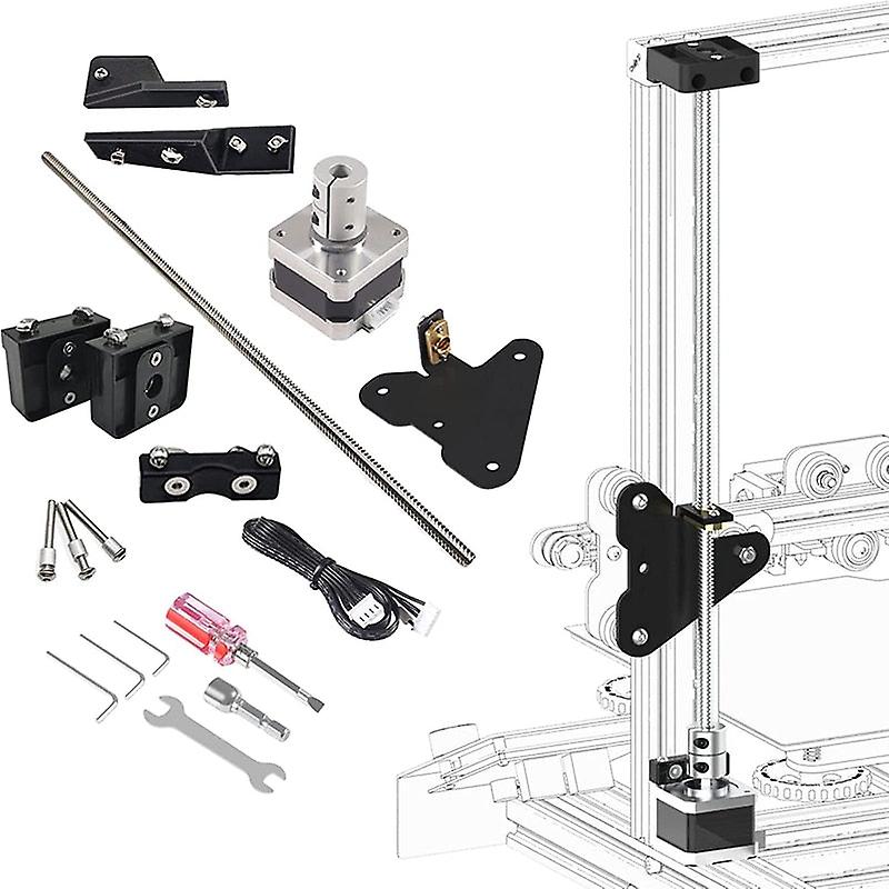UniTak3D Ender 3 Dual Z Axis Upgrade Kit met T8 Loodschroef en High Torque Nema 17 Stepper Motor Accessoires Compatible with Creality Ender 3 V2, Ender 3 Pro, Voxelab Aquila 3D Printers