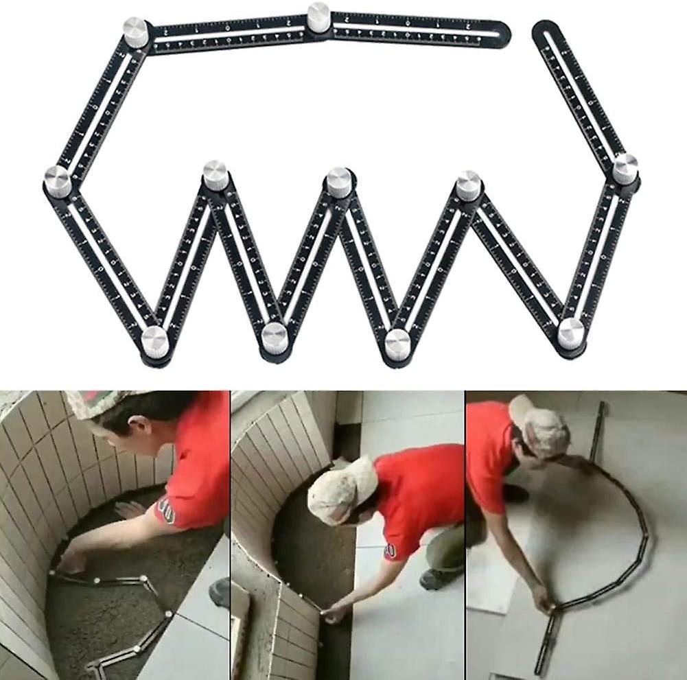 Multi Angle Measuring Ruler Angle Measuring Tool, Angle Measuring Ruler, High Quality Aluminum Angle Measuring Tool For Handymen, Construction Workers