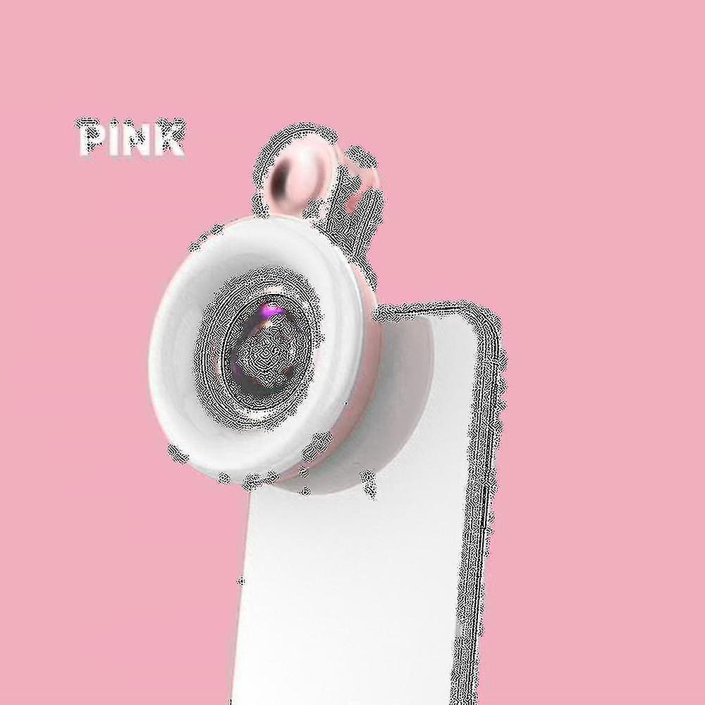 Mobile Phone Fill Light 15x Macro Lens Portable Selfie Led Ring Flash Light Phone Selfie Lamp Universal Ring Clip Light