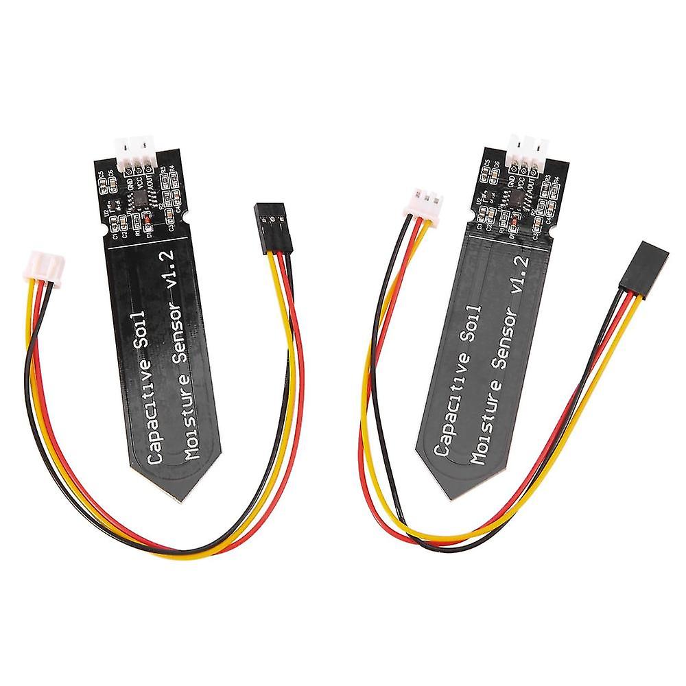 10pcs Capacitive Soil Moisture Sensor Module Corrosion Resistant Wide Voltage Wire Analog Capacitiv