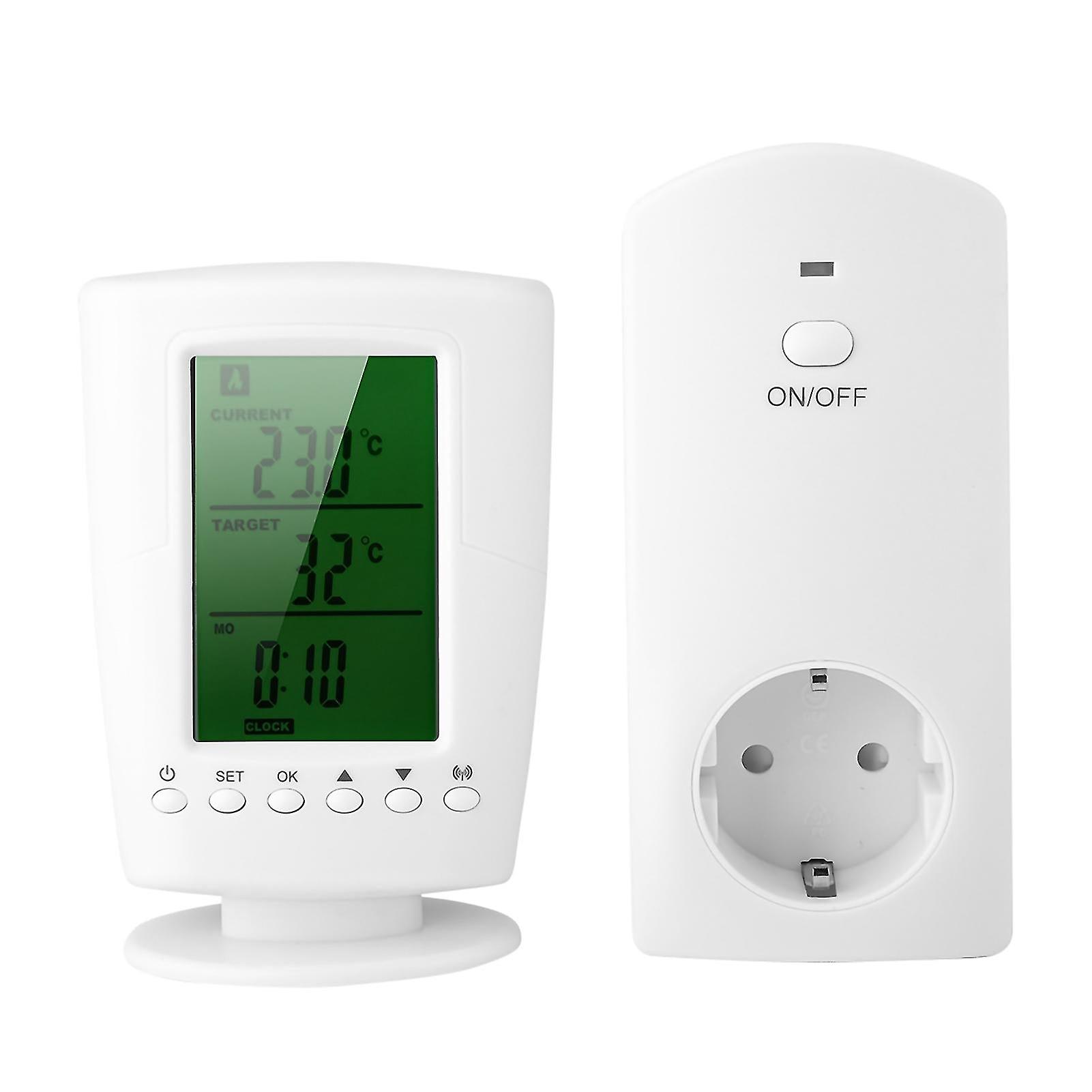 Programmable Wireless Thermostat & Socket Household Intelligent Socket (eu 110-240v)