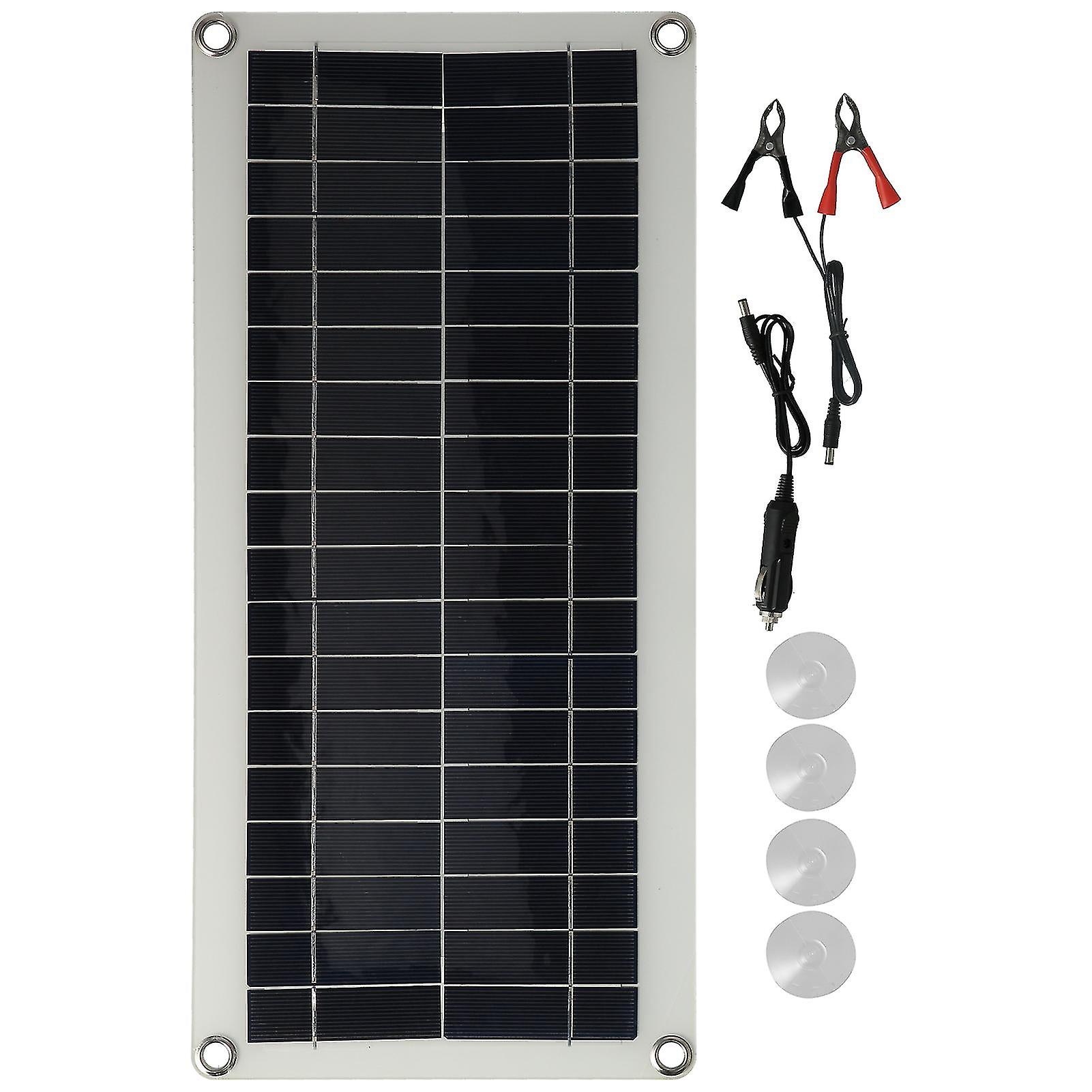 20W Flexibler polykristalliner Solarpanel-Controller Dual-USB-Solarladegerät für Auto Rv Marine Boot