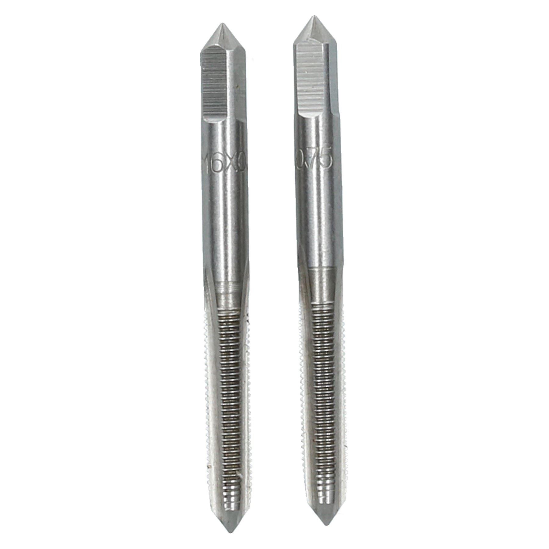 M6 x 0.75mm Metric Tap Set, Tungsten Steel, Taper and Plug Thread Cutter TD031