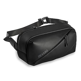 Protective Shoulder Pouch Large Capacity Travel Protective Shoulder Bag PU Leather Waterproof for DEVASO Steam Deck/ROG ALLY