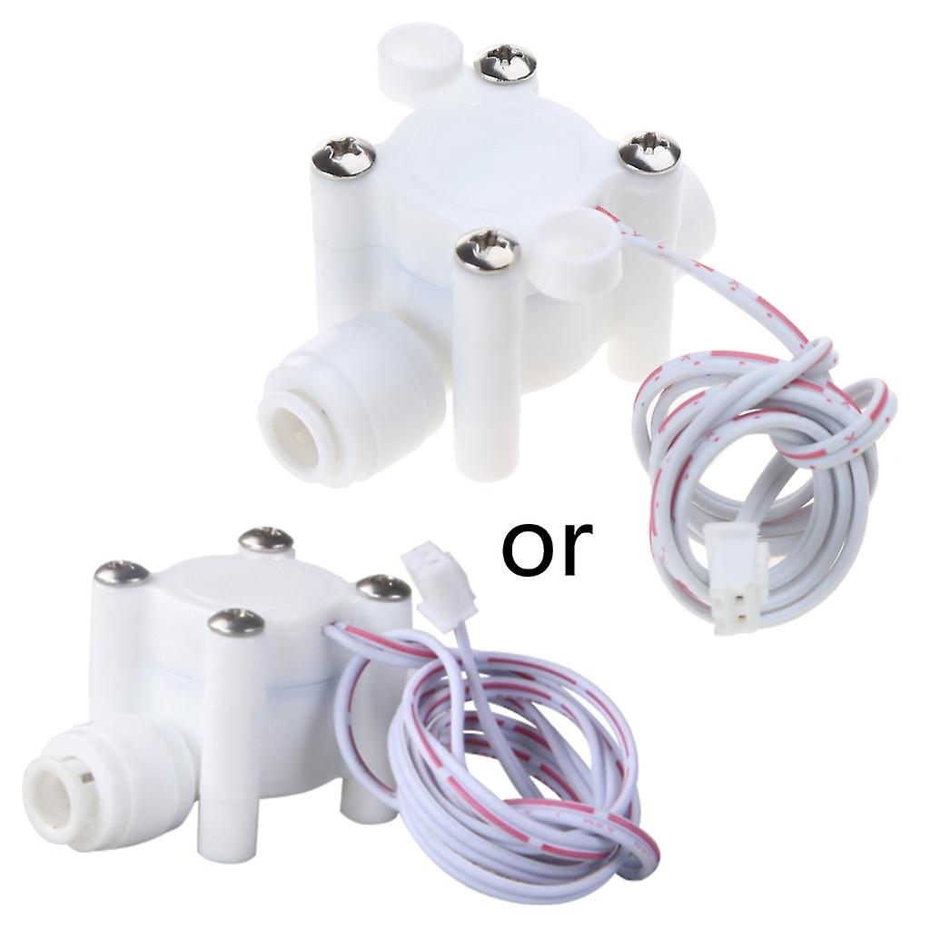 1/4" Quick Plug Water Flow Switch Control Flowmeter Counter 300ml/Min