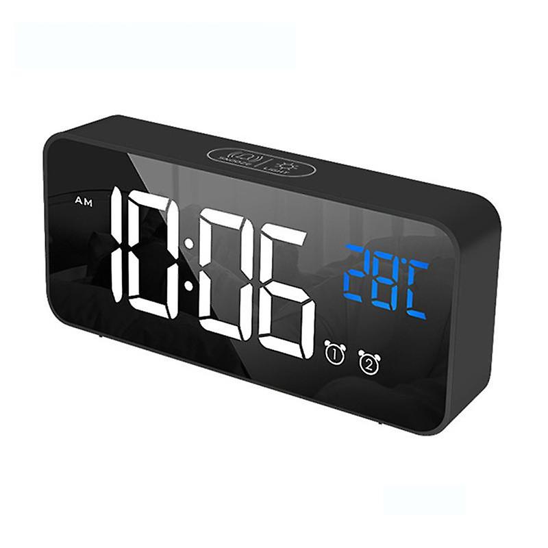 Multifunctional USB Rechargeable LED Digital Display Screen Snooze Alarm Clock