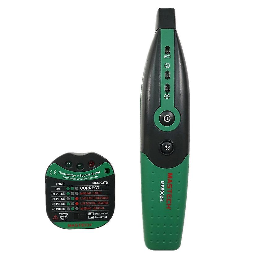 Mastech Ms5902 Circuit Breaker Finder / Socket Tester Instructie / Volautomatische Circuit Breaker Finder