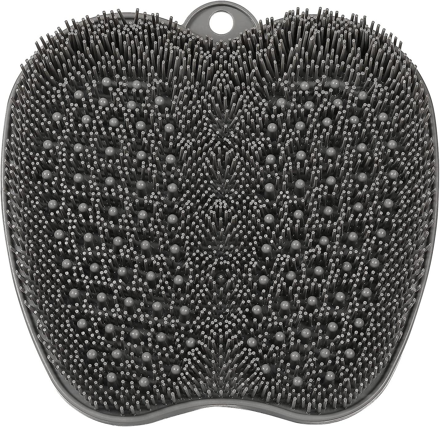 Large Foot Shower Brush, Foot Scrubber - Cleans, Exfoliates, Massages Your Feet Without Bending Over, Circulates and Relieves Tired Feet, with Non-Sl