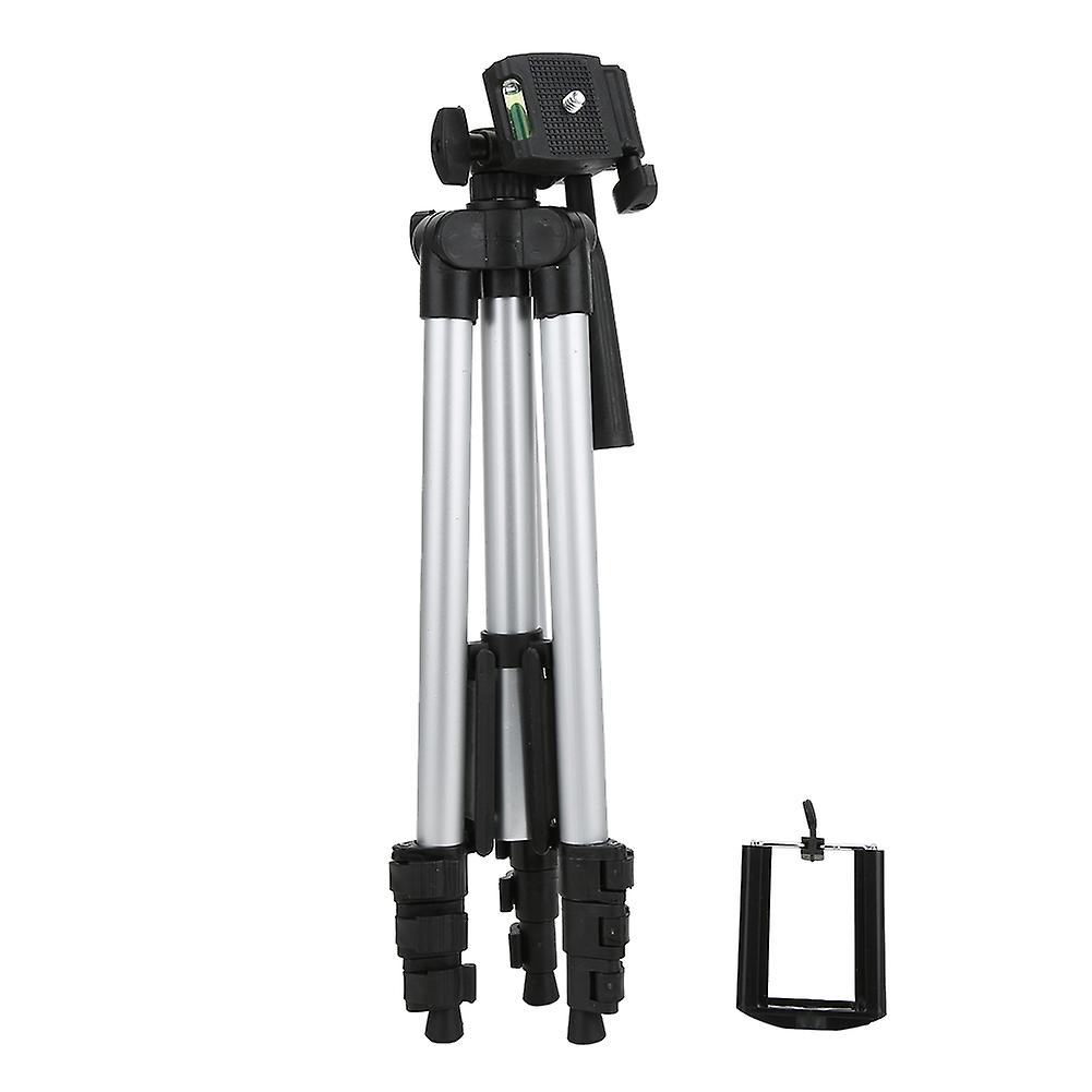 Multifunctional Mobile Phone Tripod, 3110 Aluminum Alloy, Silver, with 6.35mm Screw