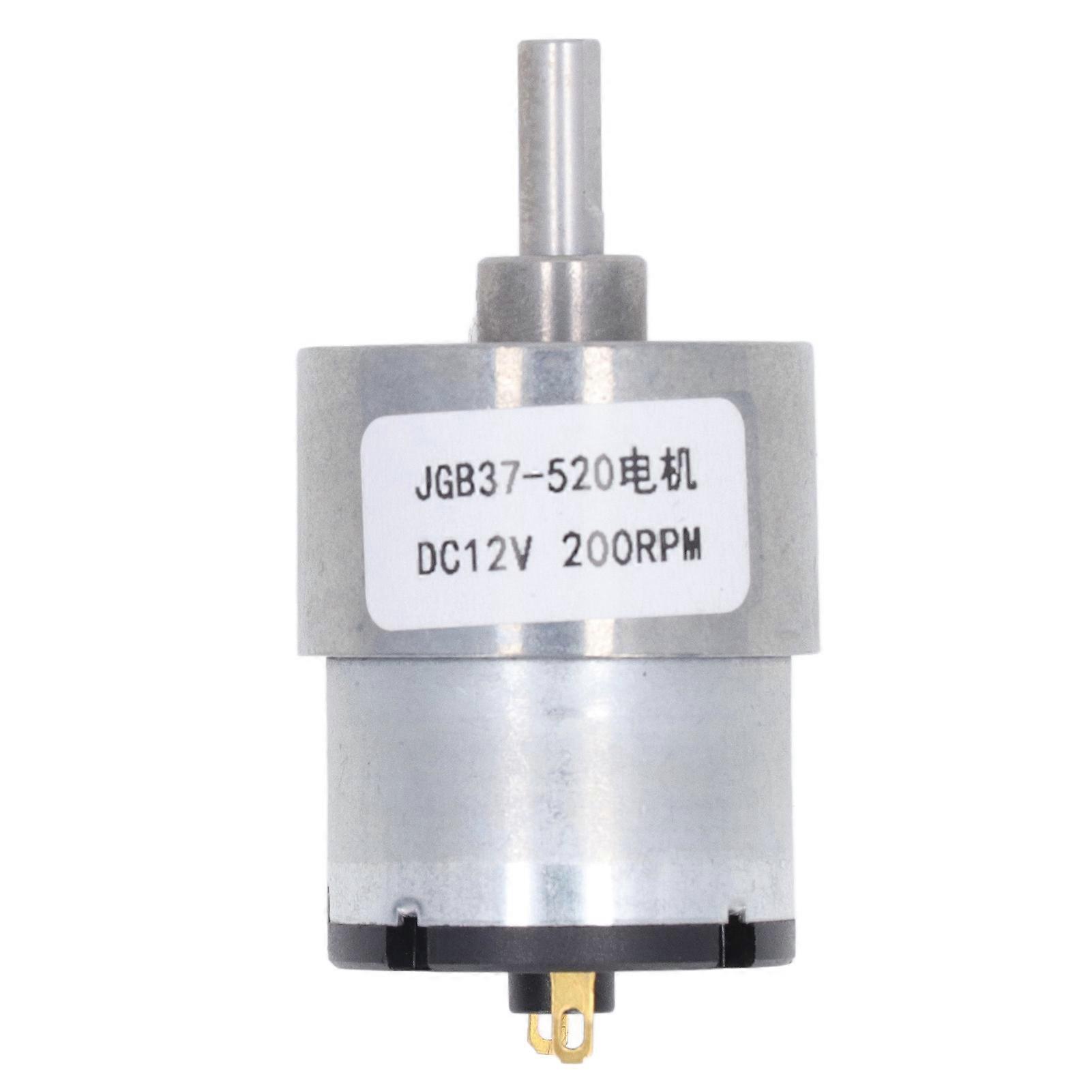 Risegun Gear Motor DC 12V Gear Motor with Hall Encoder, 200RPM Speed Reduction for Robot Equipment
