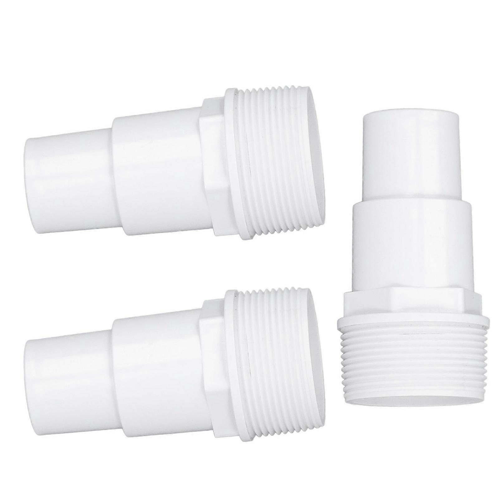 Touch G1‑1/2 Male Thread Connector 3Pcs G1‑1/2 External Thread Hose Adapter Swimming Pool Supplies for Replacement of Above Ground Pool Pumps Filters