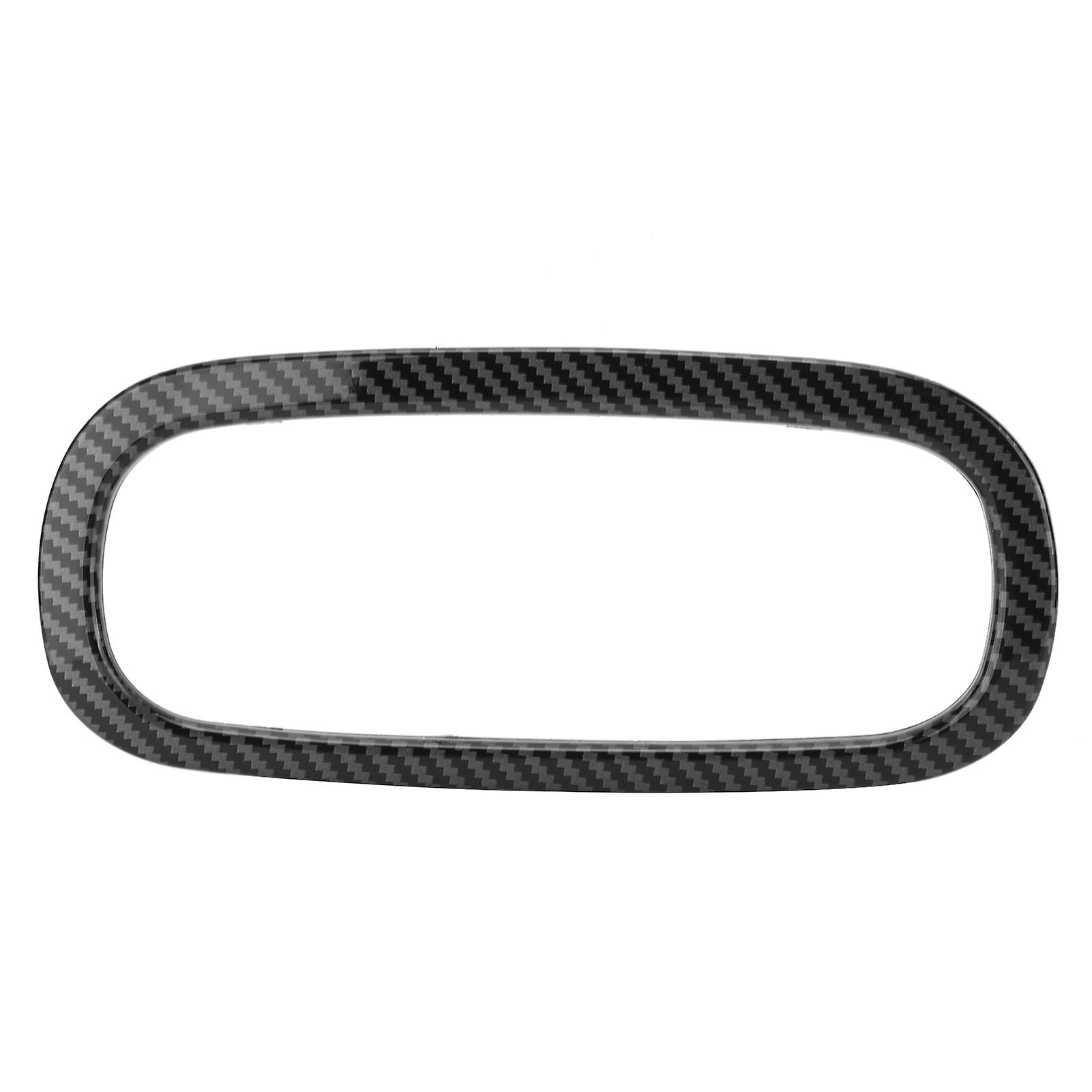 Carbon Fiber Style CD Panel Air Conditioning Button Cover Trims Replacement for Smart Fortwo/Forfour 453 2015-2021