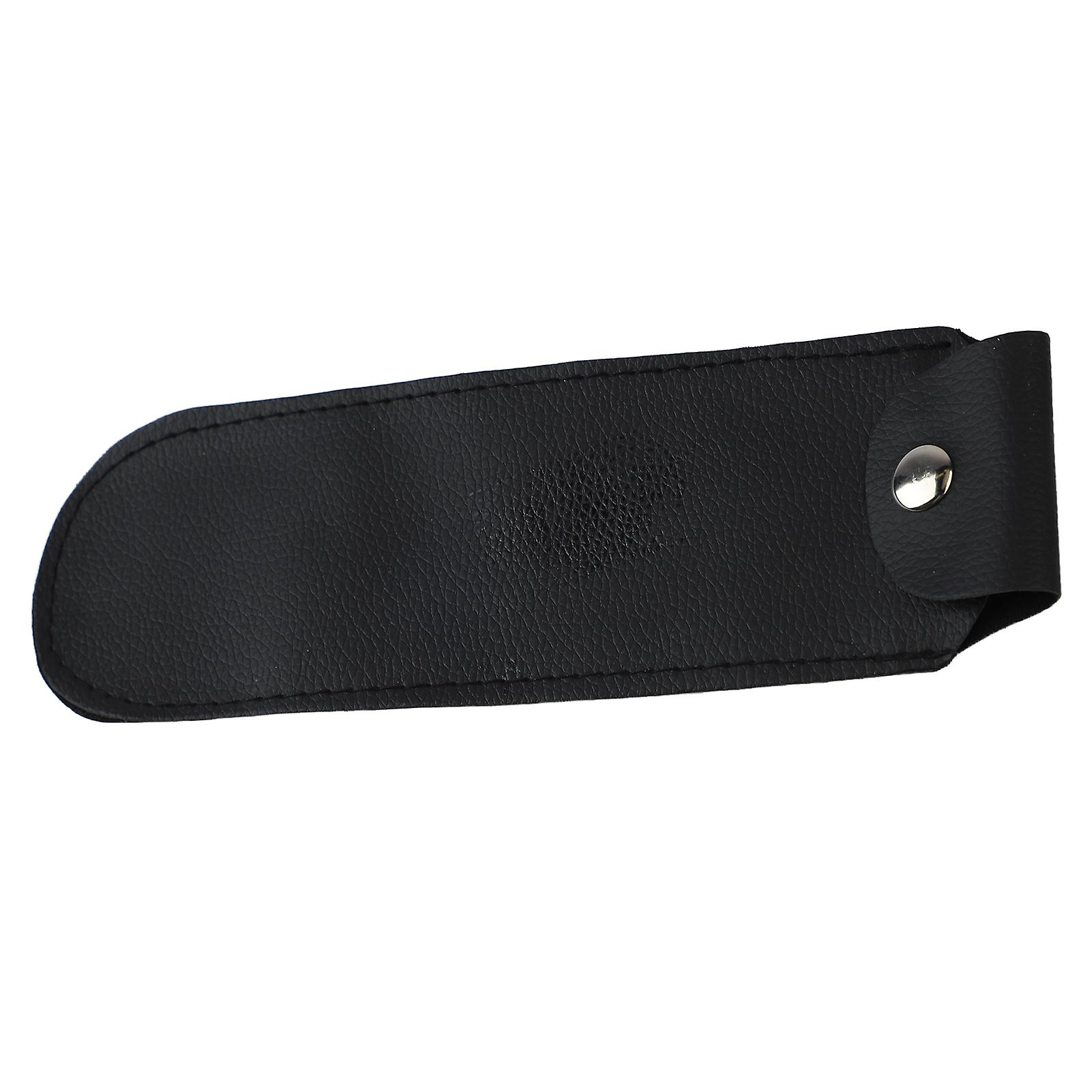 Harmonica Storage Bag Comfortable Hand Feeling PU Leather Harmonica Case Container for Travelling 21‑24 Hole Type 21x6.8cm/8.3x2.7in
