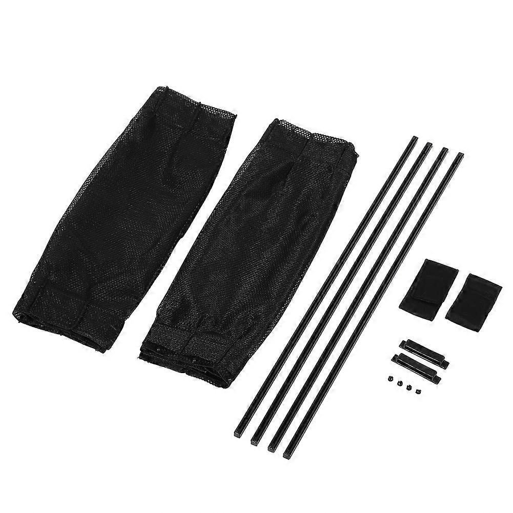 Car sun shade for 50s models - 2pcs adjustable black mesh curtains