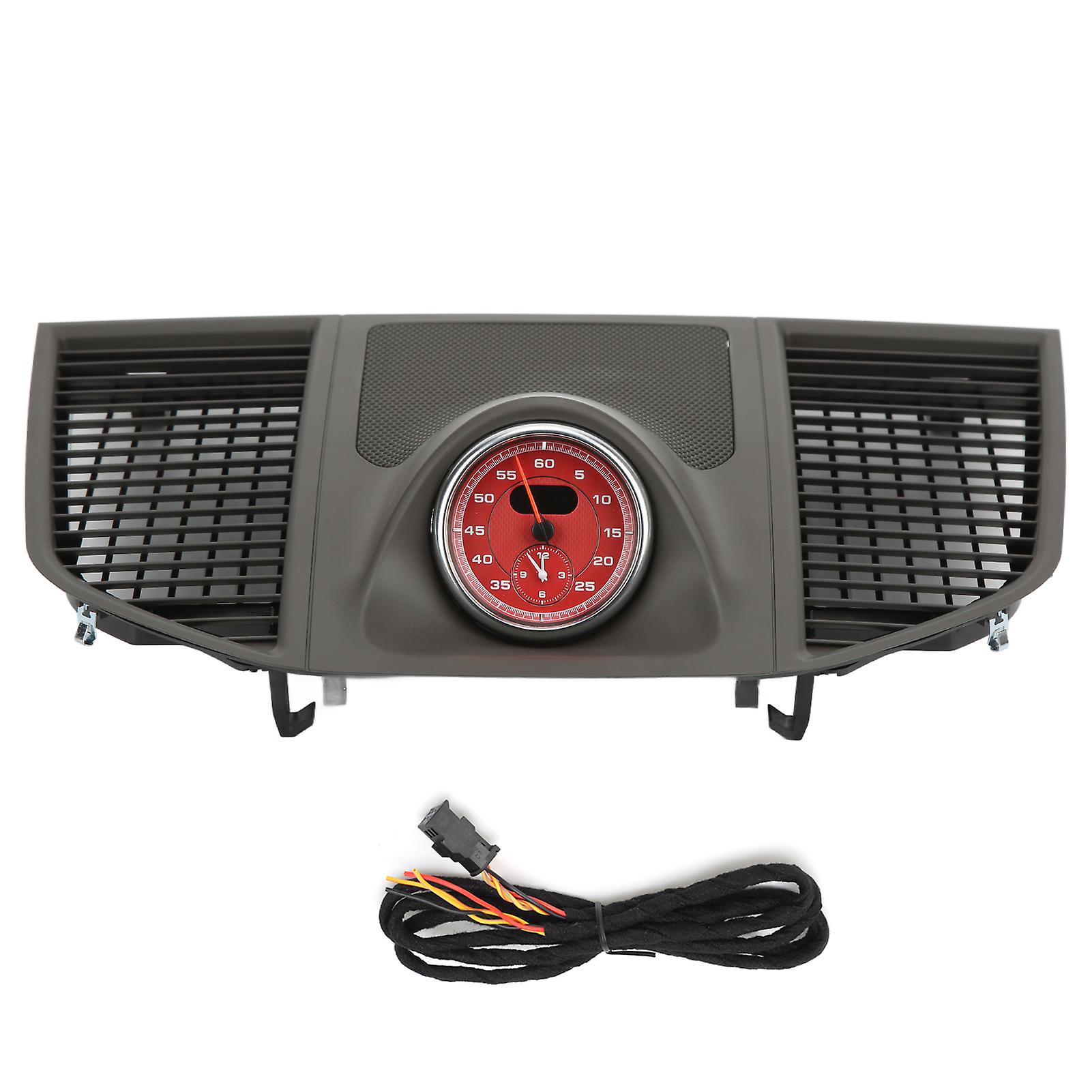 95B858189COA6 Upper Center Dashboard Cover Dash Clock 95B 858 189 C OA6 Replacement for Macan 20142020(Chronomètre rouge vif ) Upper Center Dash Bezel