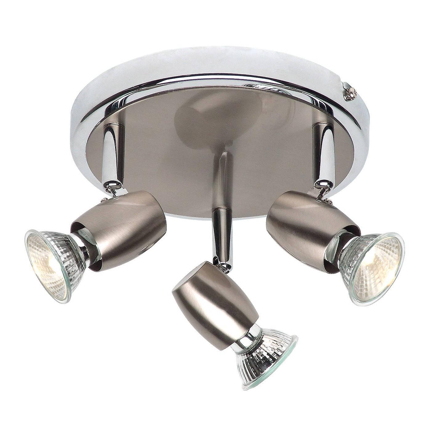 Endon - 3 Light Spotlight Brushed Chrome, GU10