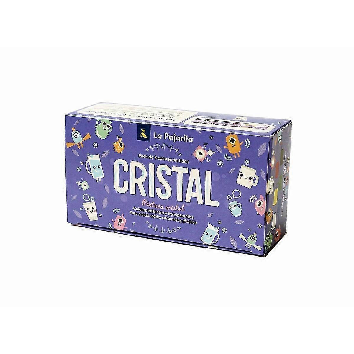 Tempera La Pajarita Crystal 6 Τεμάχια Πολύχρωμο
