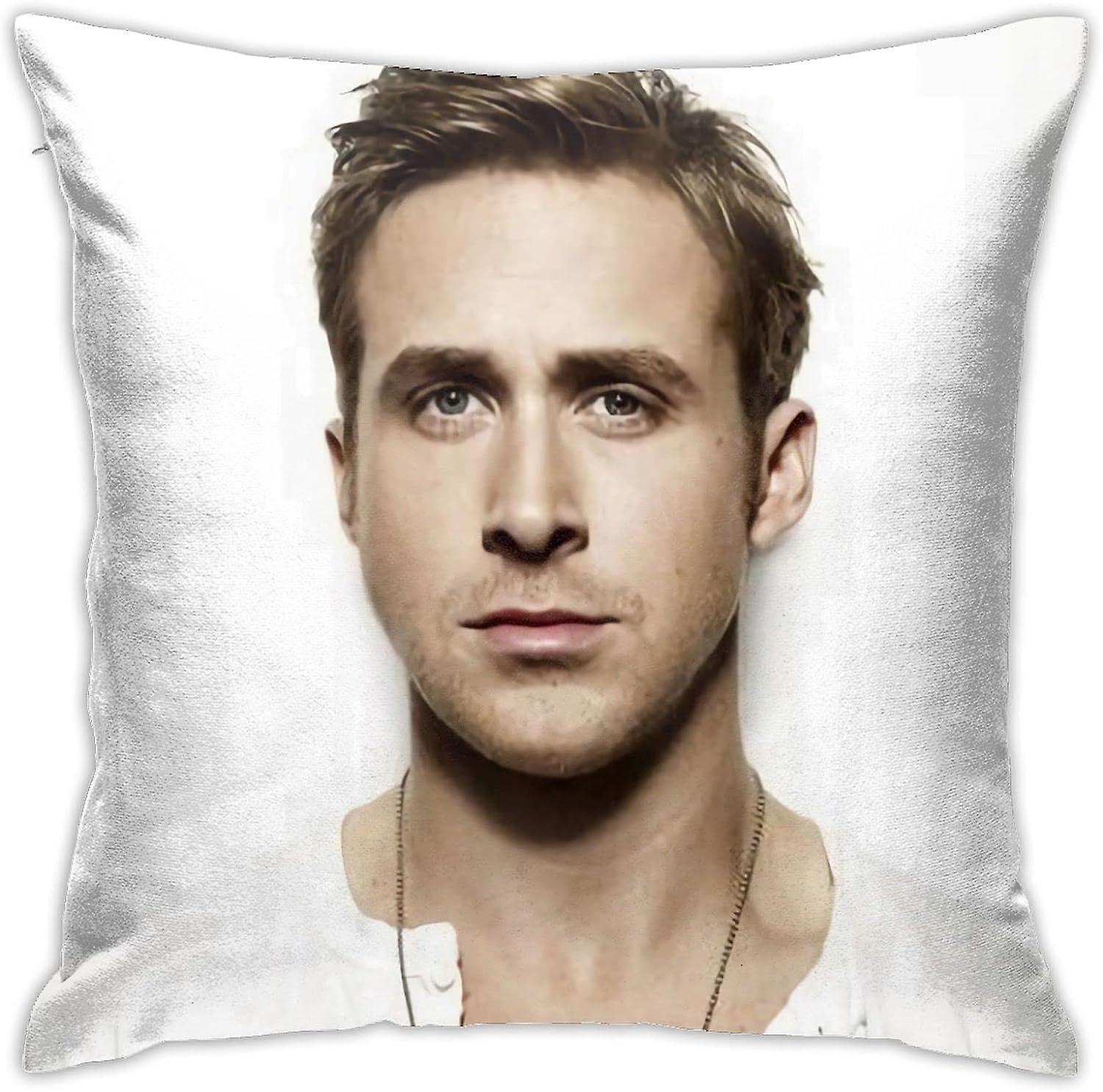 Ryan Gosling Pillow Covers Plush Surface Double Sided Printing Pillow case - 18x18 inch -[A1837]