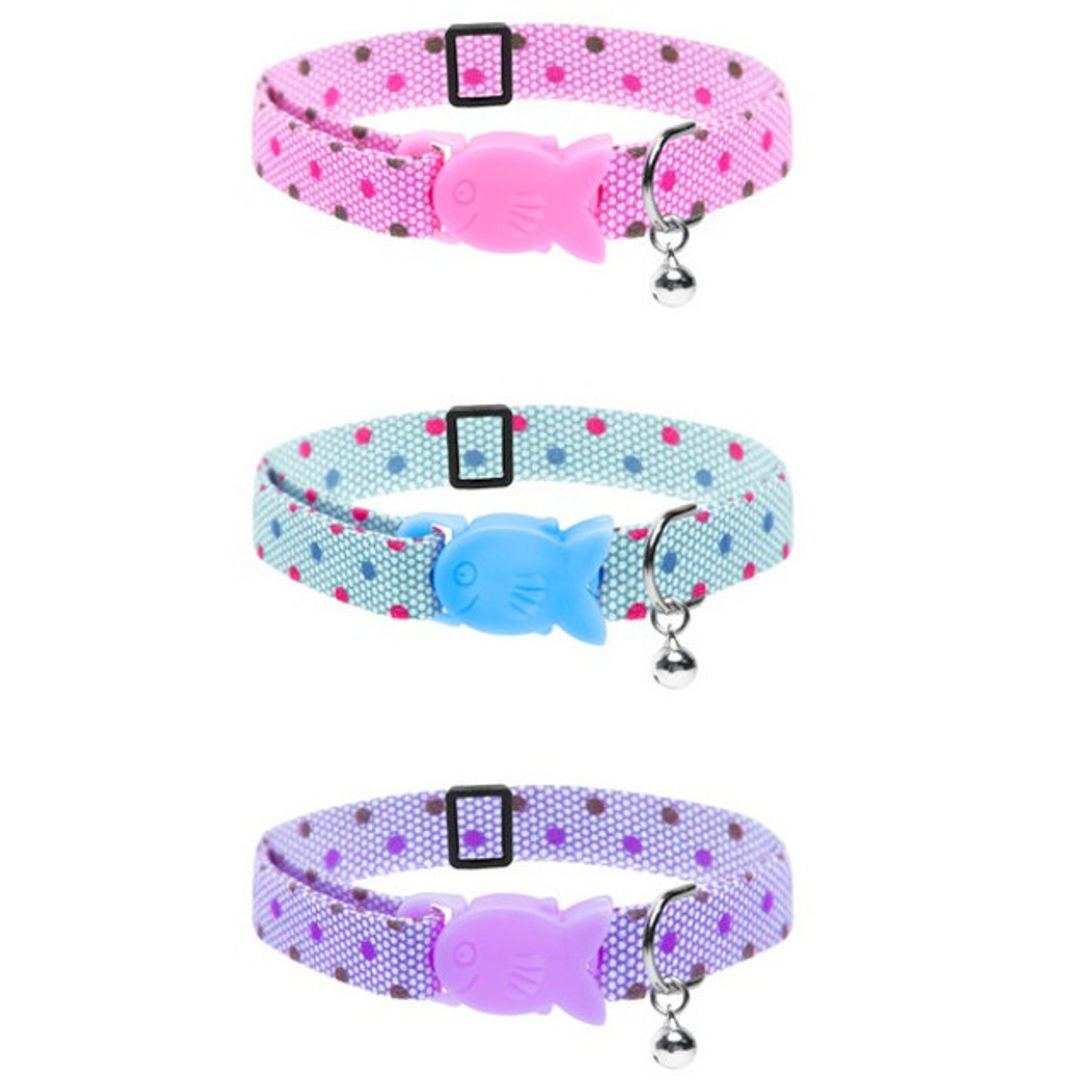 Cat Circus Dotty Cat Collars Assorted Case of 3