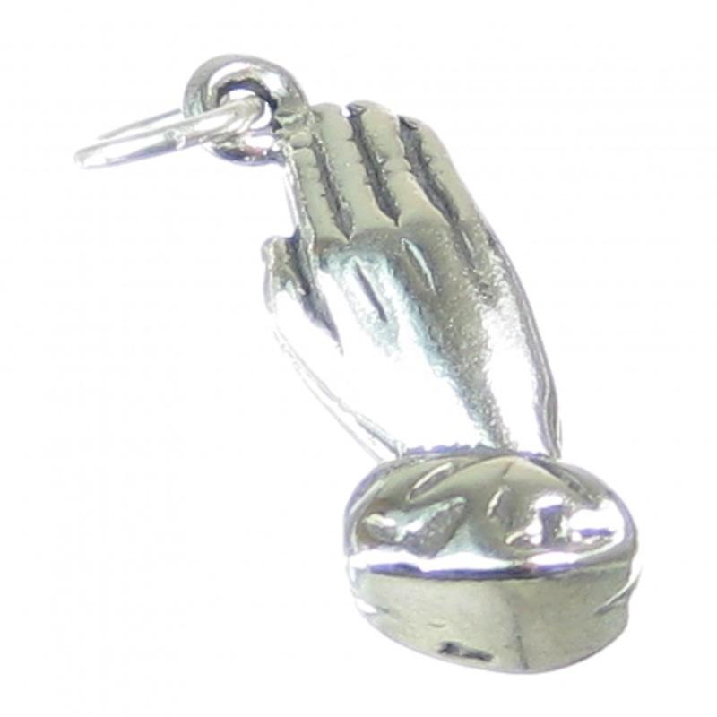 Praying Hands Sterling Silver Charm .925 X 1  Prayers Prayer Charms