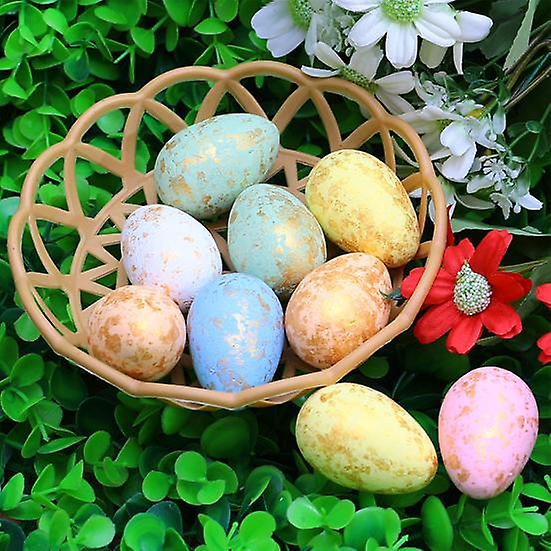 1 Set Vivid Festive Touch Artificial Easter Egg Polystyrene Styrofoam Beautiful Simulation Easter Egg for Party