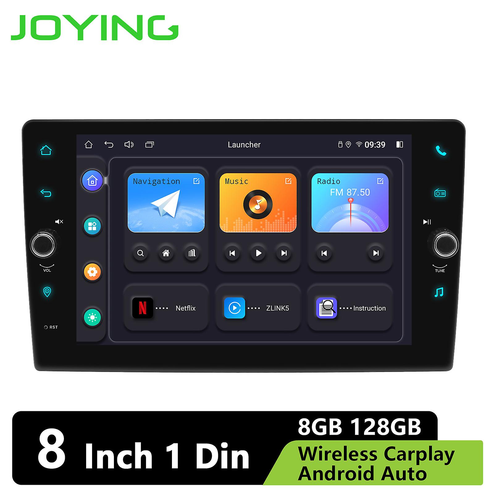 JOYING 8"9"10" Newest Android 12 Car Multimedia Intelligent System Car Radio Stereo Universal Head Unit Carplay Apple With Knob