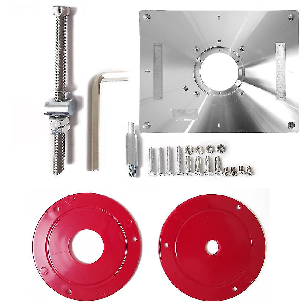 Multifunctional Aluminum Alloy Router Table Insert Plate Trimmer Workbench Engraving Machine Tool Woodworking Bench