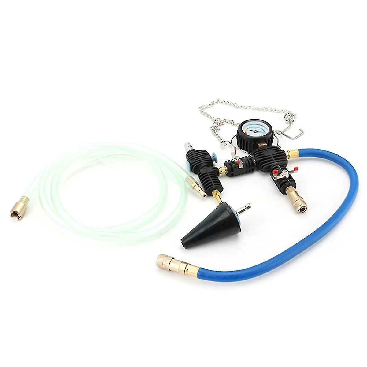 Auto Engine Cooling System Vacuum Purge Coolant Refill Tool, Universal Replace Tool Set with Hose f