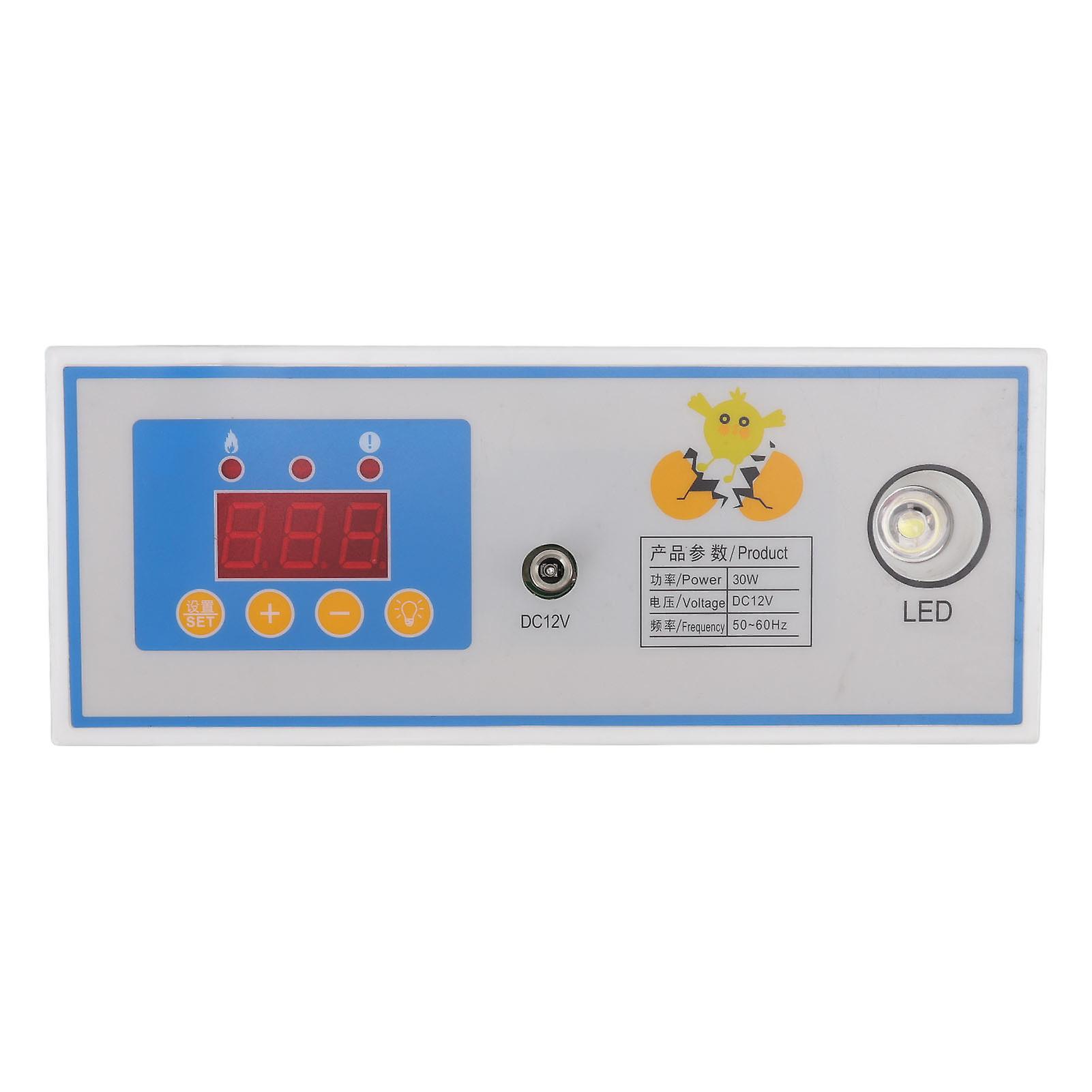 Incubator Temperature Controller Digital Full Automatic Incubator Thermostat for Egg 30W 12V