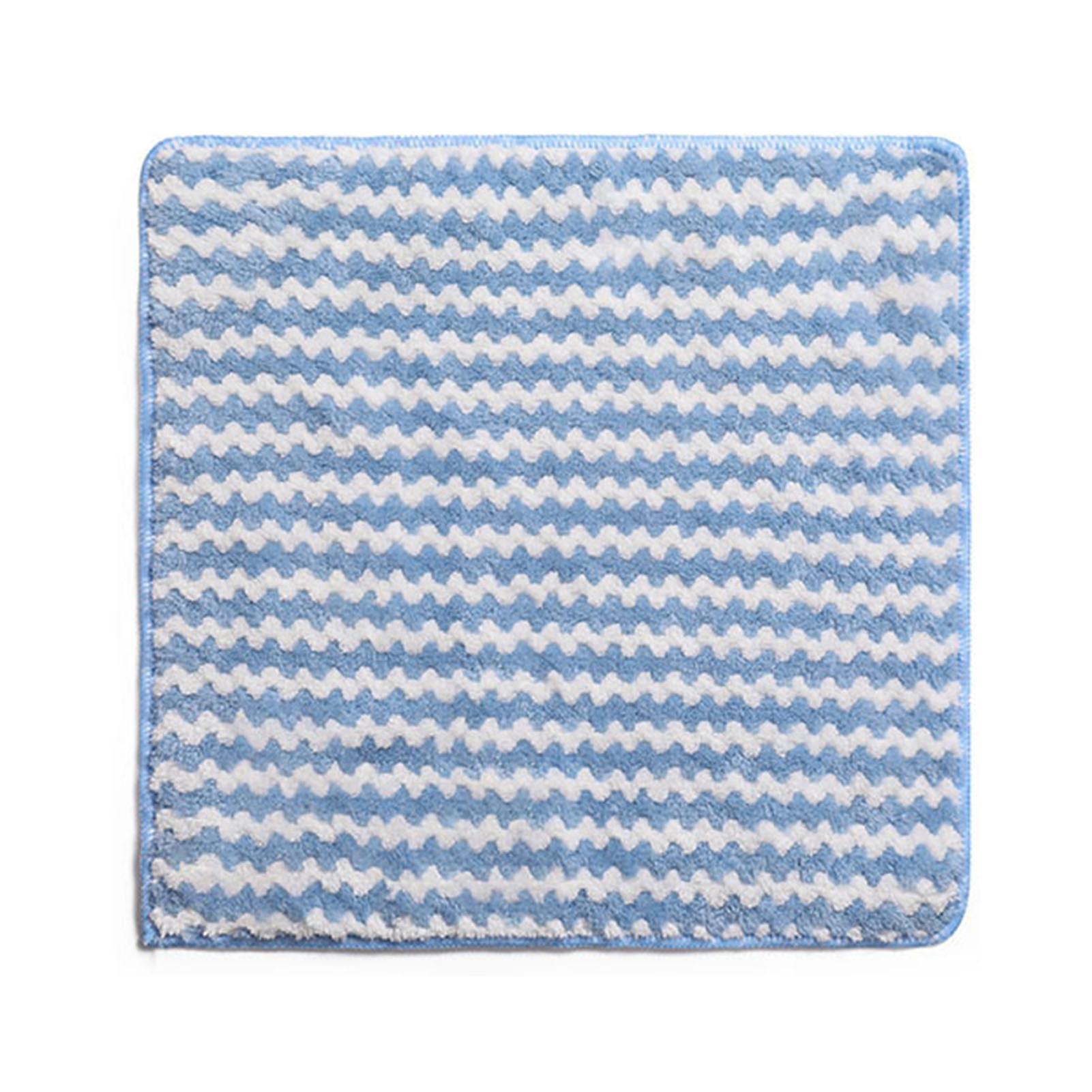 Dish Cleaning Cloth Weave Thickened Polyester Absorbent Soft Versatile Dish Towel for Kitchen Table