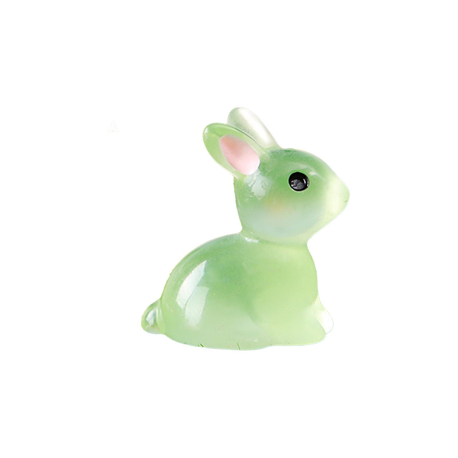 25% Off -easter Glow Bunny Lantern Decorations Mos Micro Landscape Set Creative Ornaments Resin Craft Party Ornaments Hot