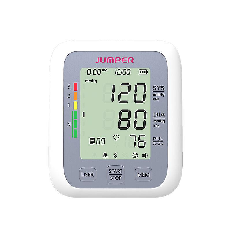 Arm Type Electronic Blood Pressure Monitor - Lcd Digital Display - Portable Tow Memories