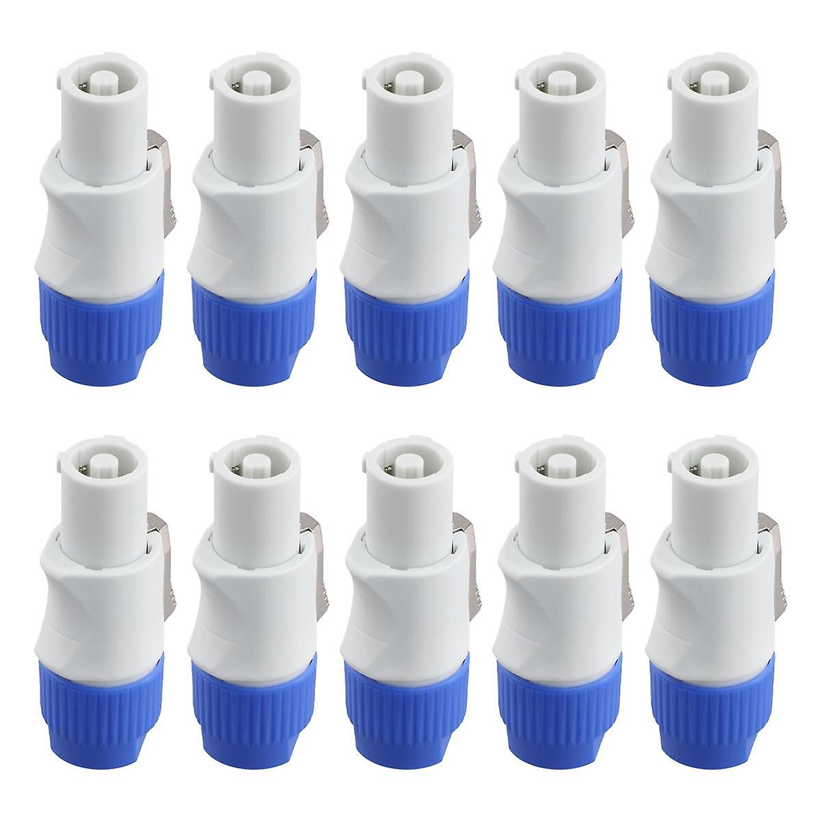 10Pcs 3 PIN Male Powercon Connector Signal Input Jack for Beam Light Stage Light Power Output