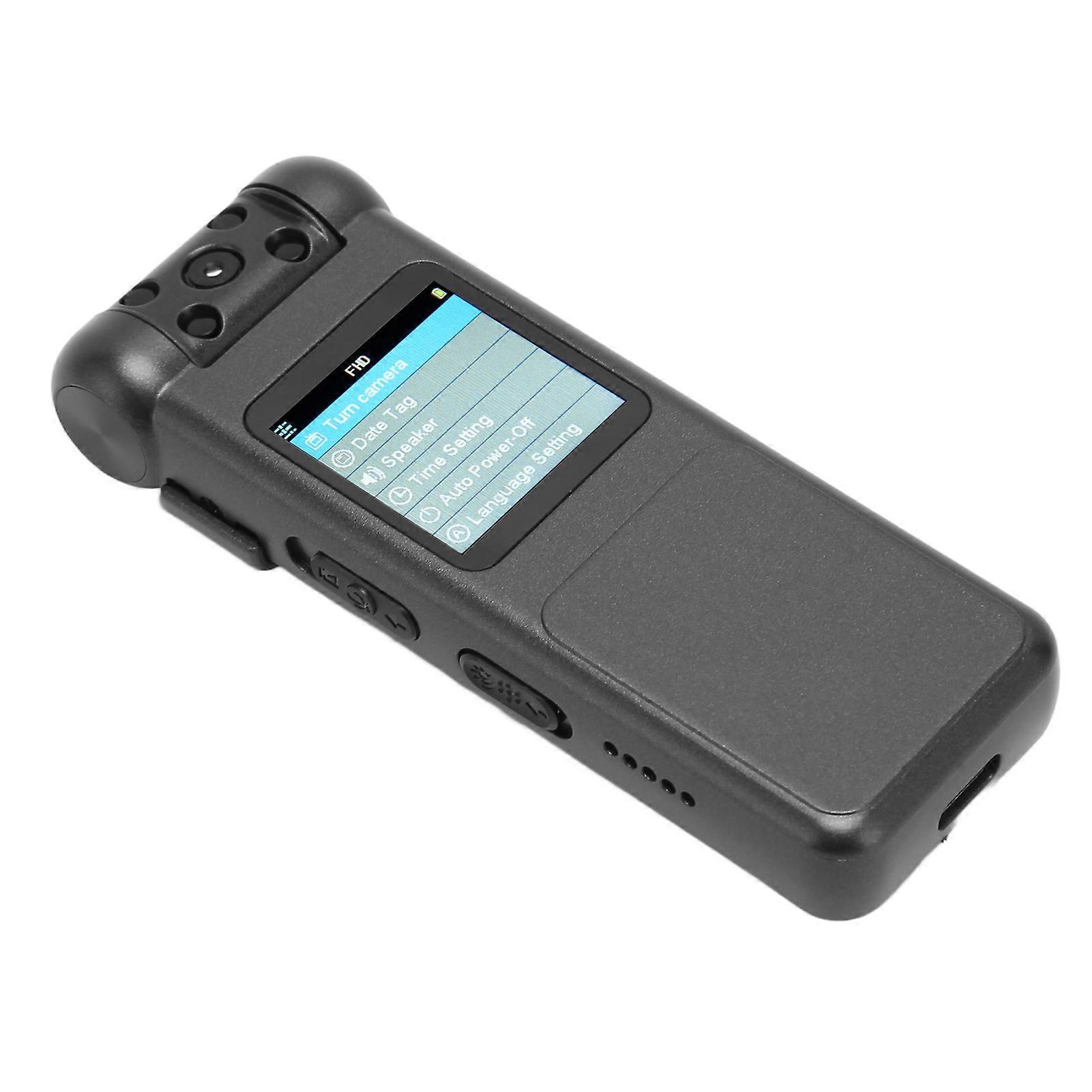 Video Recorder Multifunctional 1080P HD Noise Reduction Motion Detection Small Recording Device with Camera Neutral English 256GB