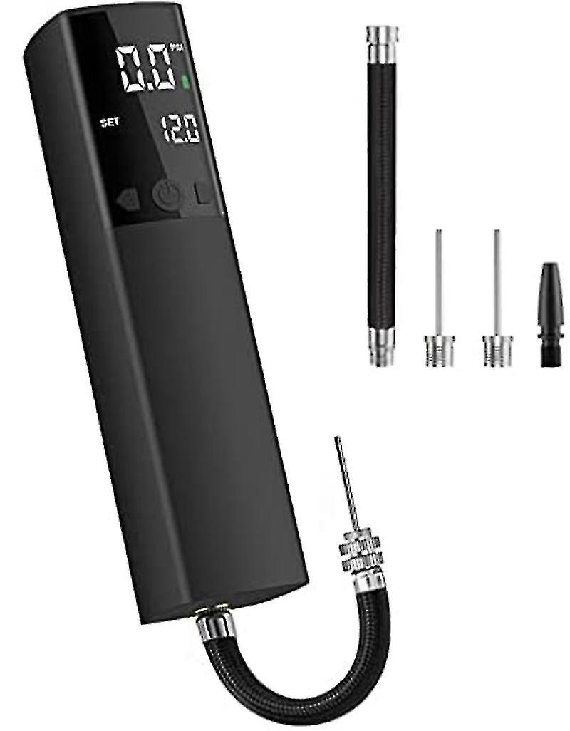 Tragbare Luftpumpe, schnelles Aufpumpen, genaues Manometer und digitales LCD-Display01 - J