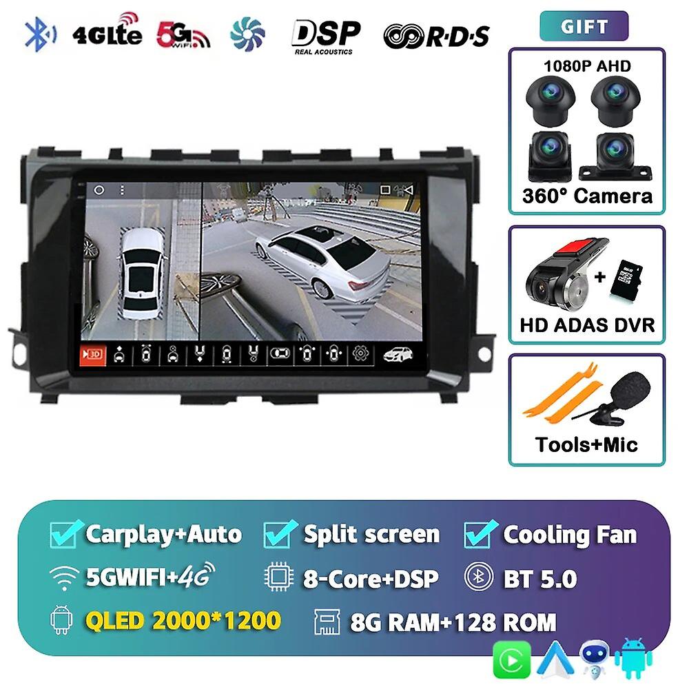 Android 13 Carplay Auto Car Radio For Nissan Teana J33 2013 2014 2015 Multimedia Video Player Navigation Stereo Gps Dsp No 2din
