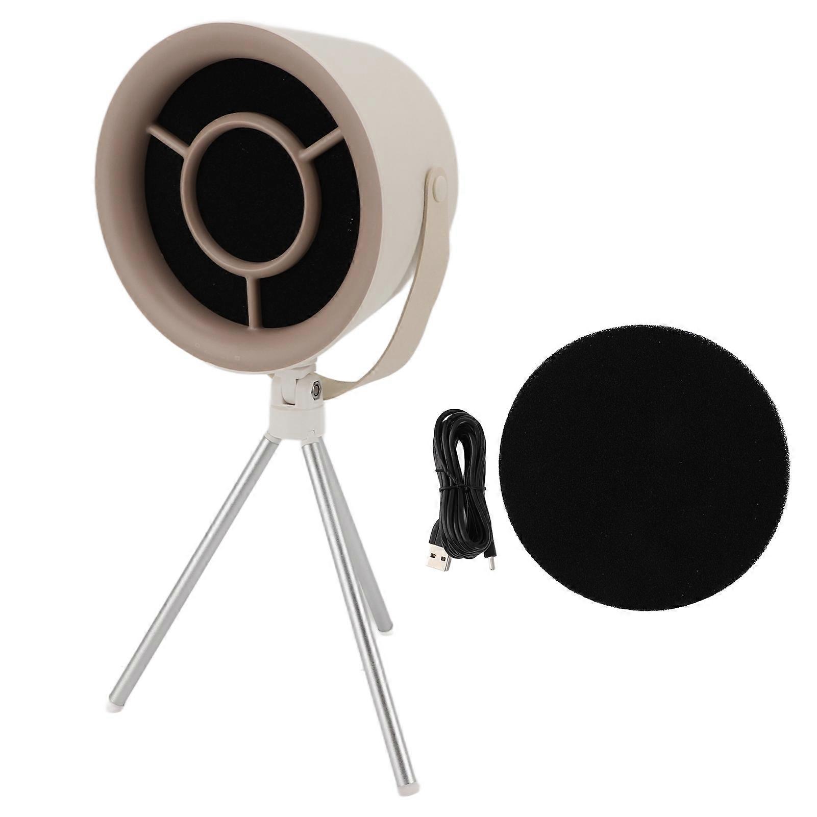 5V Portable Kitchen Hood White Removable Strong Absorption 3 Speed Adjustable for Desktop Hood