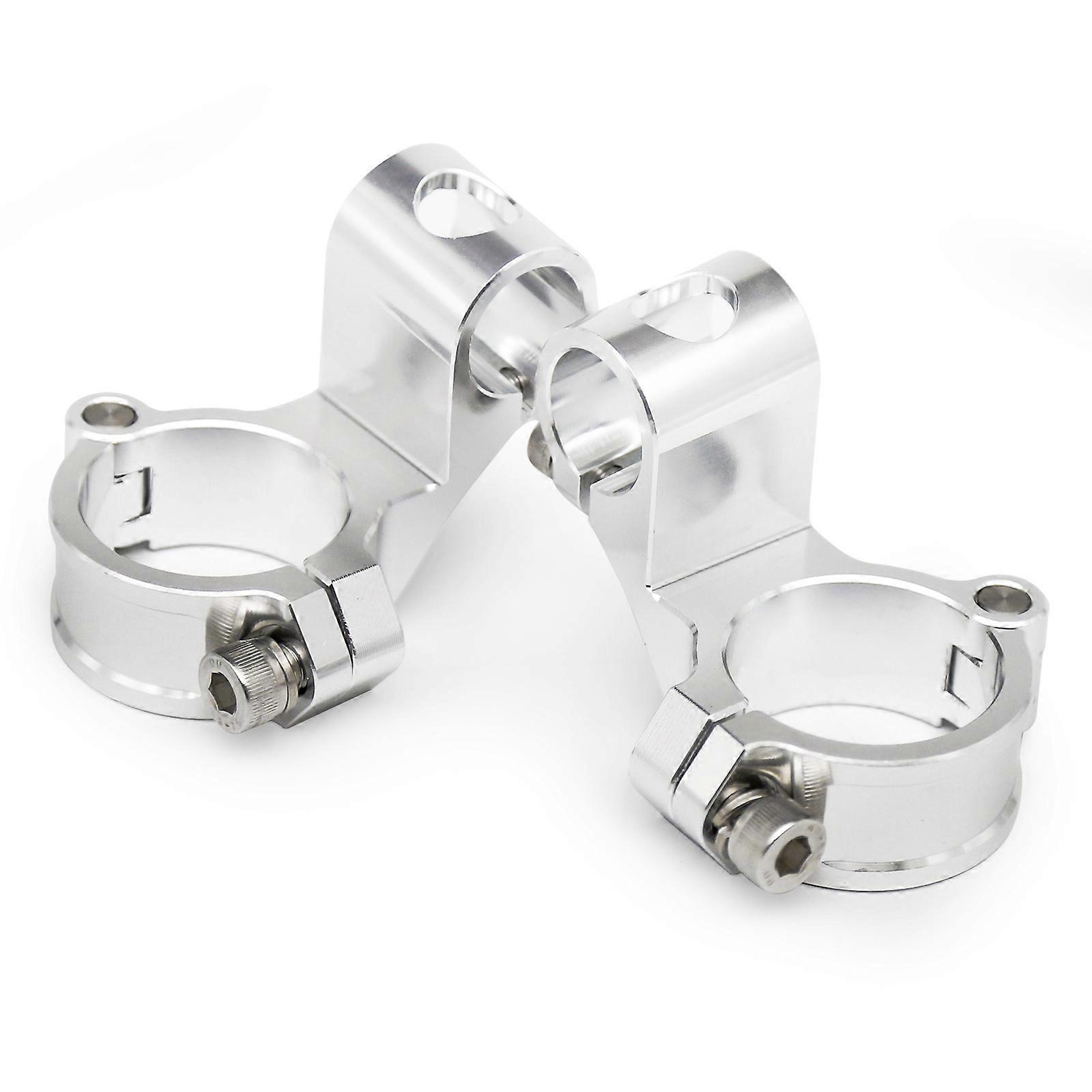 Motorcycle Rised Riser Clip on 37 41 43 45 48 50MM Adjustable Clip ons 7/8Handlebar Handle Bar Clamp 1.5 Rised