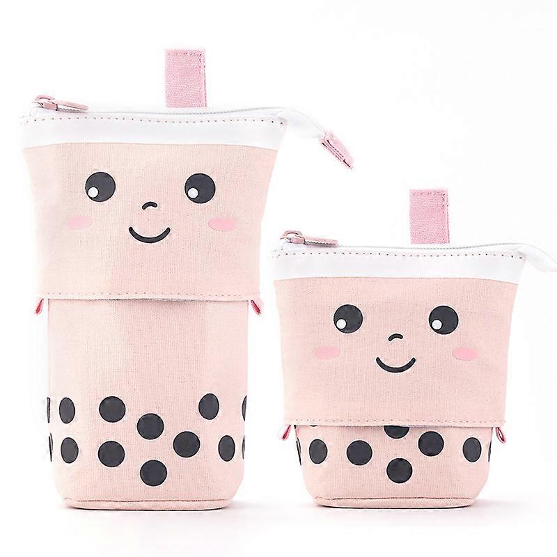 Standing Pencil Case Cute Telescopic Pen Holder Makeup Bag