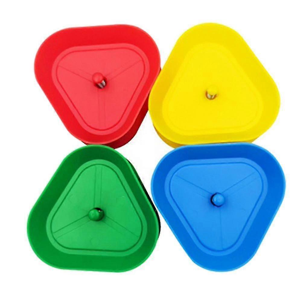 4pcs/set Soporte de naipes Forma triangular Manos libres Juego de Mesa Póquer compatible con Party Game-DZ_Feb