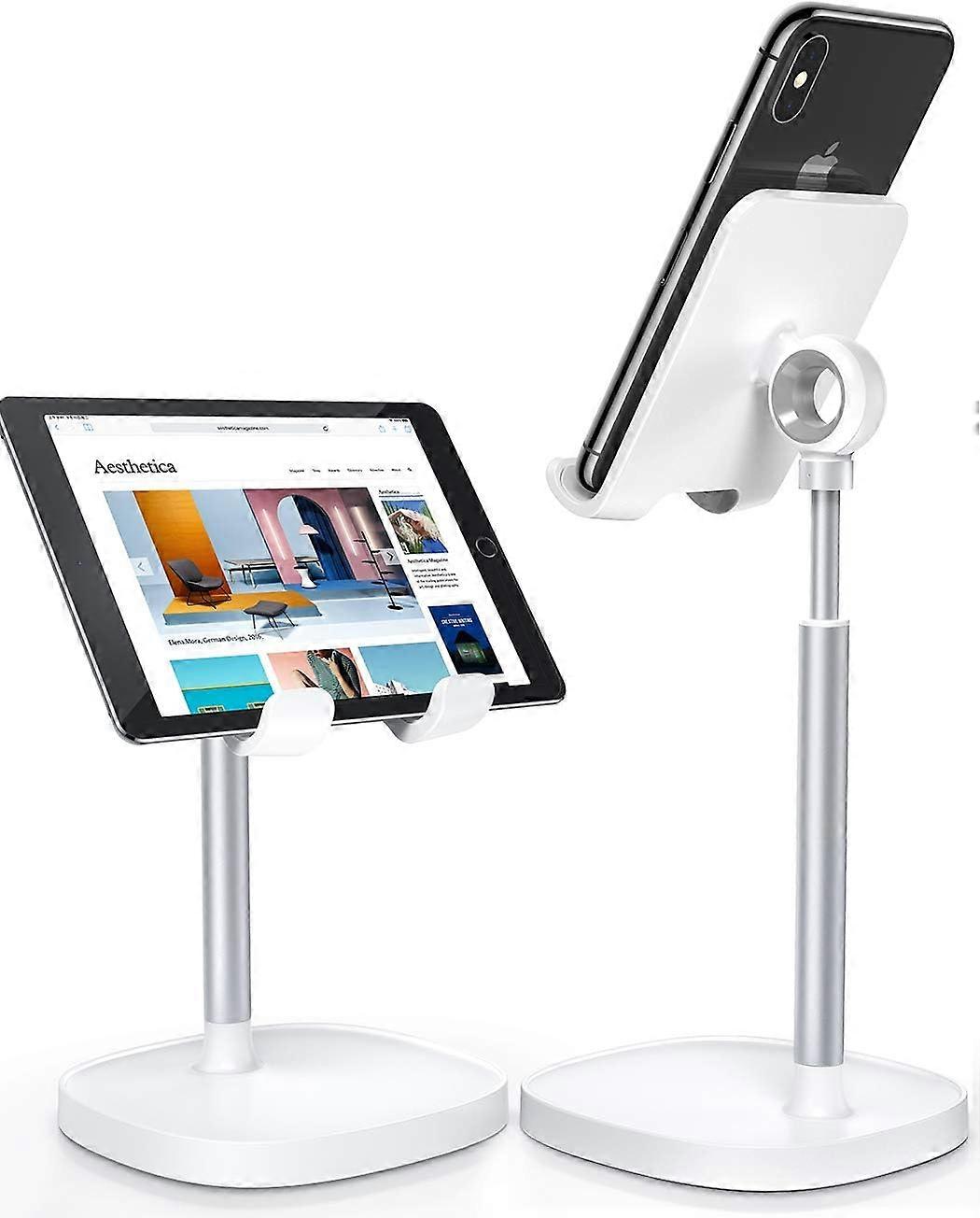 Cell Phone Stand, Adjustable Phone Stand for Desk, Thick Case Friendly Phone Holder Stand, Taller iPhone Stand Compatible with All Mobile Phone, iPhon