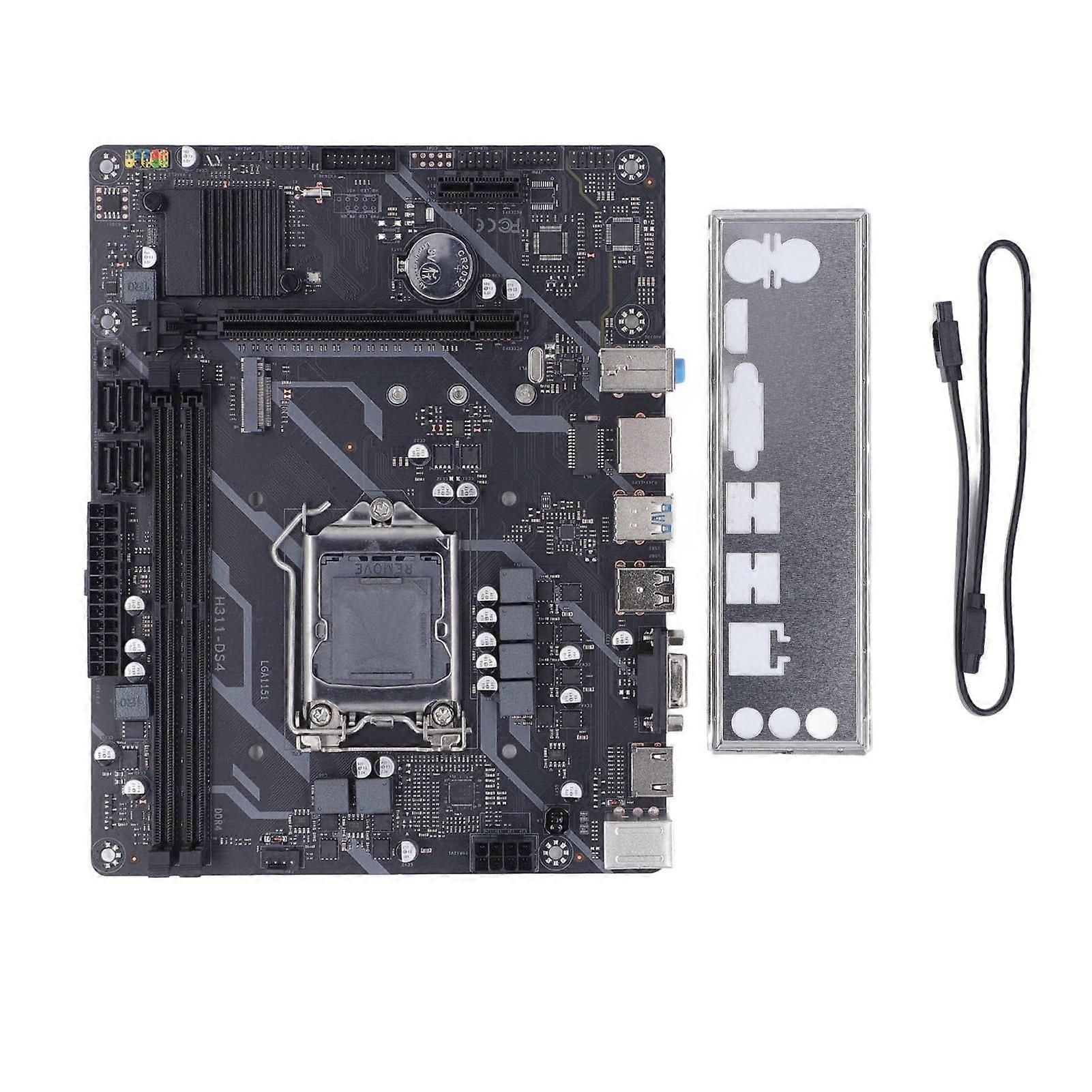 H311 DS4 Computer-Motherboard, Dual-DDR4-Kanal, NVME M.2, LGA1151, Gaming-Motherboard, PC-Mainboard