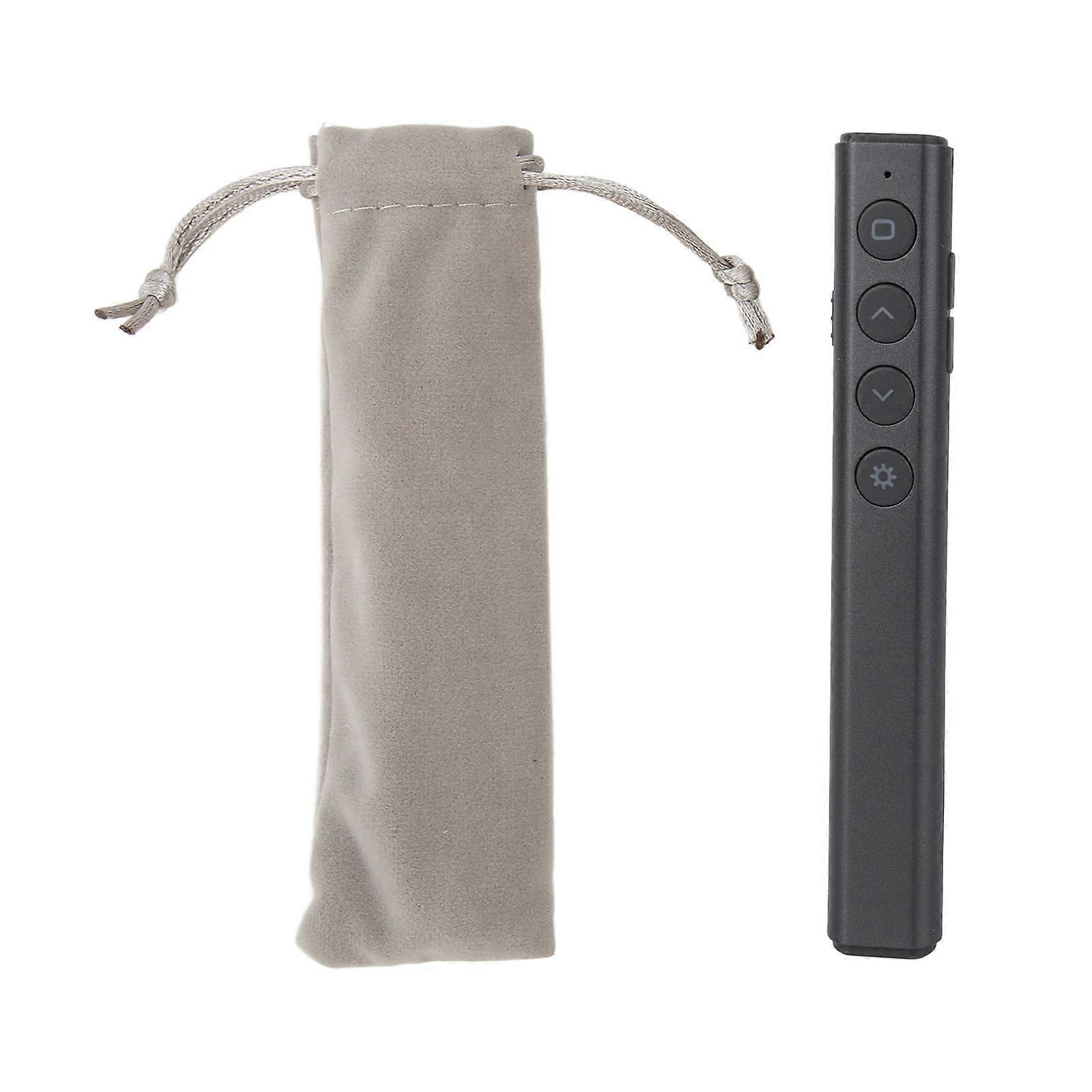 Presentation Clicker 98.4ft Control Range RF 2.4GHz Plug and Play Wireless Presenter Remote for Keynote for PPT Black