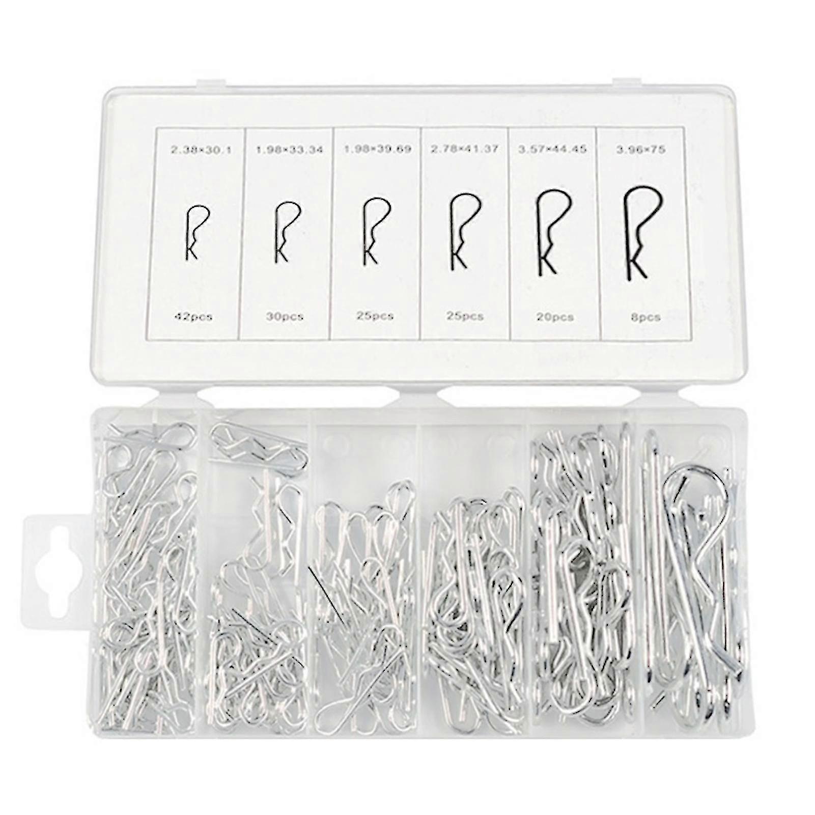R Shape Cotter Pin With Hairpin Design Wave Shape Split Clip For Car Pack Of 150