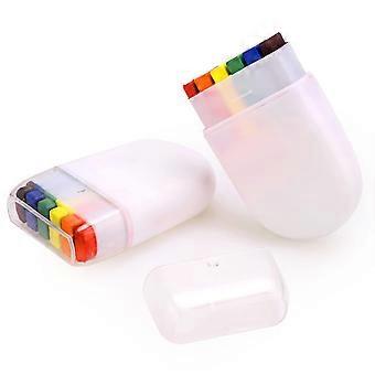 Regenbogen Fächer Pinsel Gesichtsbemalung, 2er Pack Regenbogen Gesichtsfarbe Buntstifte Farben Gesichts- und Körperfarben Kostüm für schwule Lesben