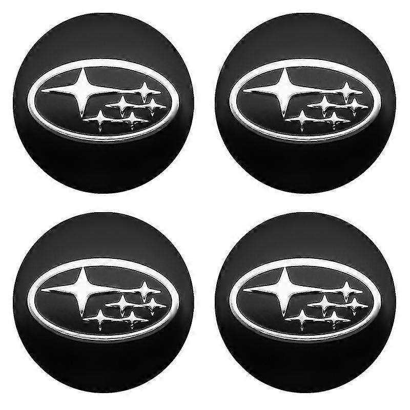 4pcs 56+60mm κεντρικό κλείμνη τροχών αυτοκινήτων Αυτοκόλλητο κάλυμμα ζαντών αυτόματη διαμόρφωση εμβλημάτων σημαδιών για το Subaru STI Impreza Forester XV Tribeca-Yvan