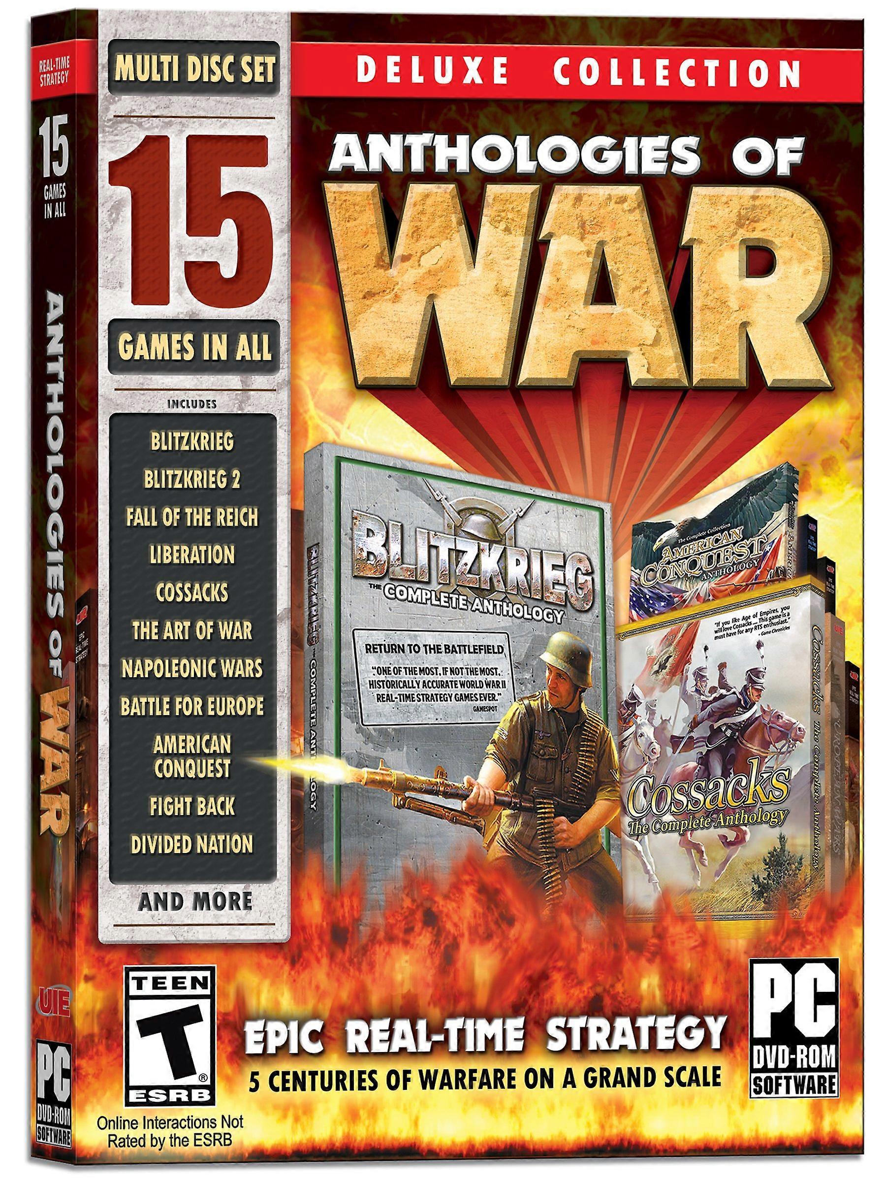 Anthologies of War Deluxe Edition - 15 Games in All - PC CD - New & Sealed